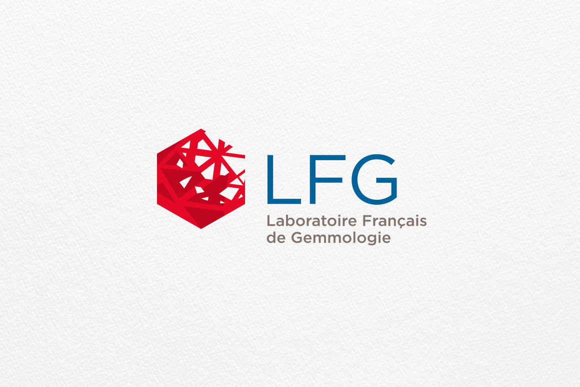 Identité visuelle du LFG pour Laboratoire Français de Gemmologie