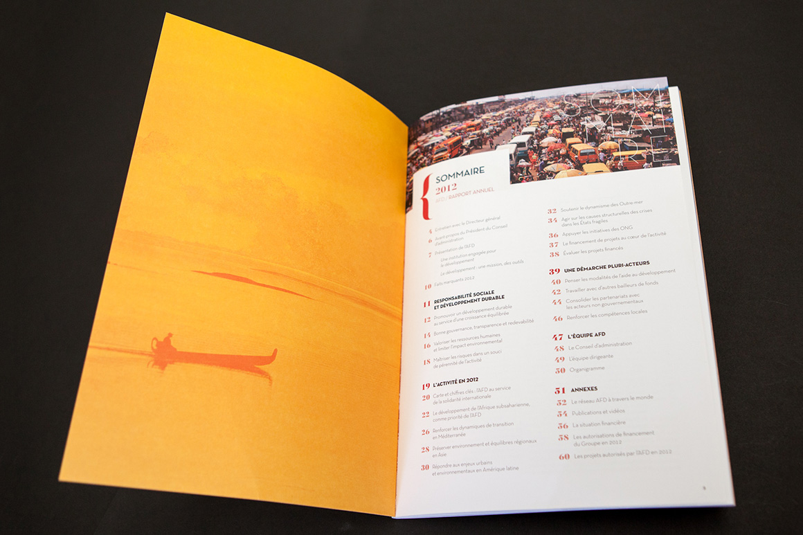 AFD - Publications institutionnelles 2012 pour Agence Française de Développement