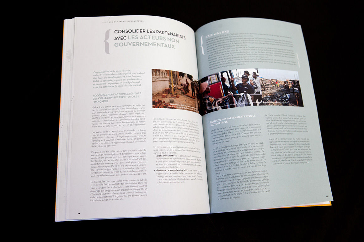 AFD - Publications institutionnelles 2012 pour Agence Française de Développement