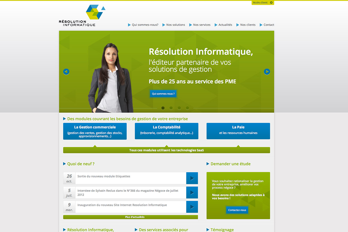 Identité visuelle Résolution Informatique pour Résolution Informatique