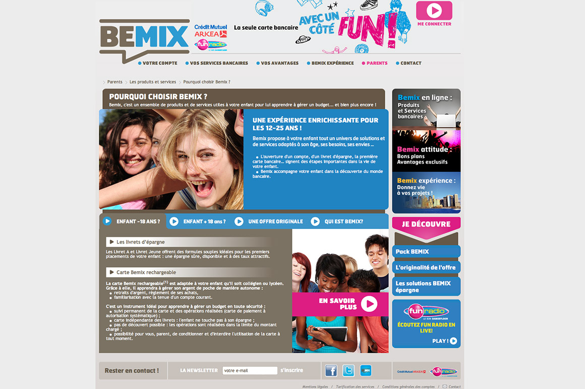 bemix.fr by Crédit Mutuel Arkéa pour Crédit Mutuel Arkéa