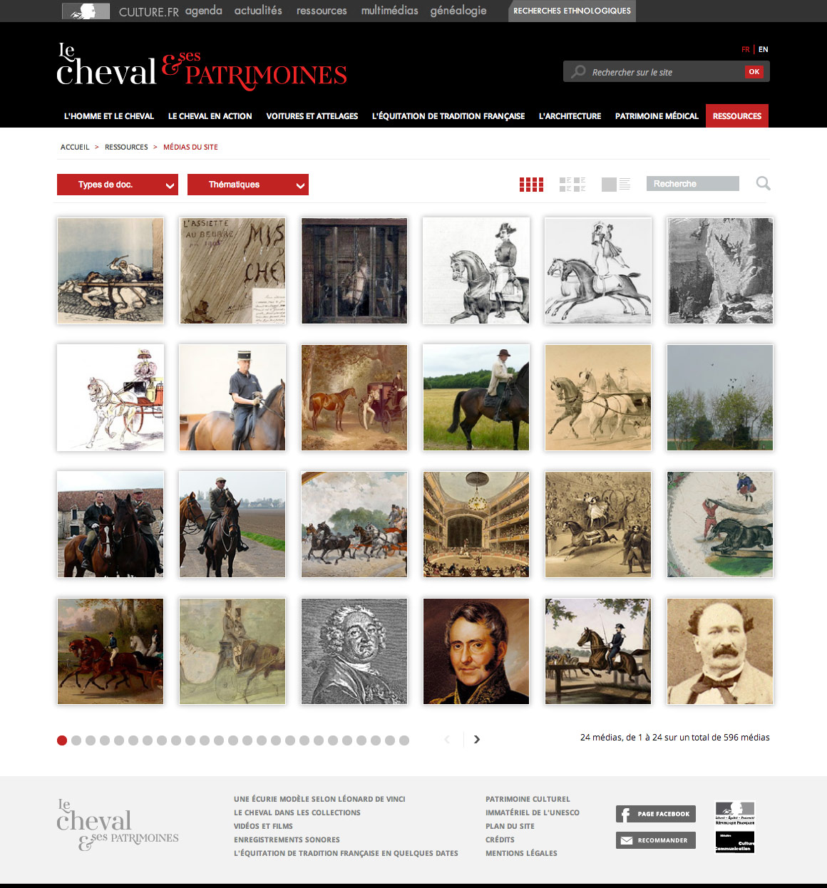 Le Cheval & ses Patrimoines - Site web encyclopédique pour Ministère de la culture et de la communication