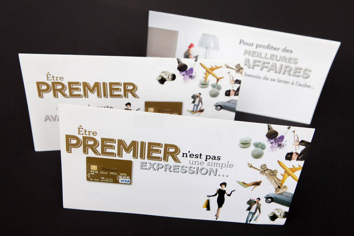 Publications promotionnelles Visa Premier pour Visa