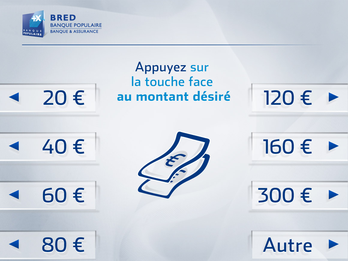 Guichet automatique BRED pour BRED
