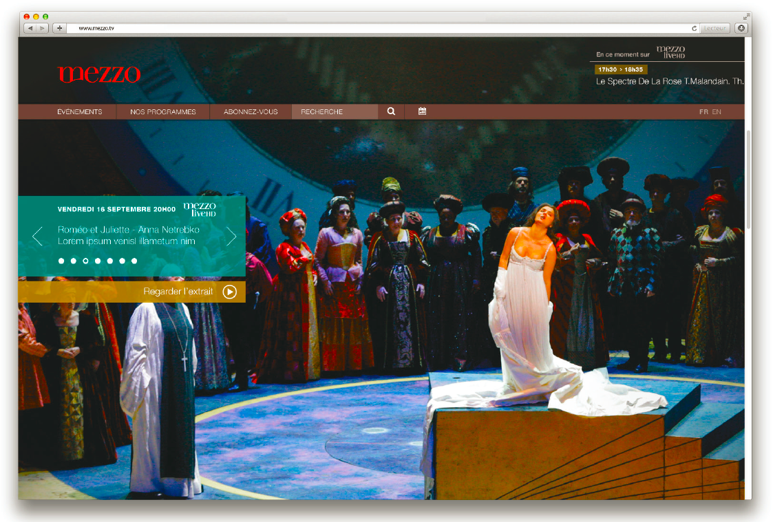 Site Mezzo et Mezzo Live HD pour Lagardère Active