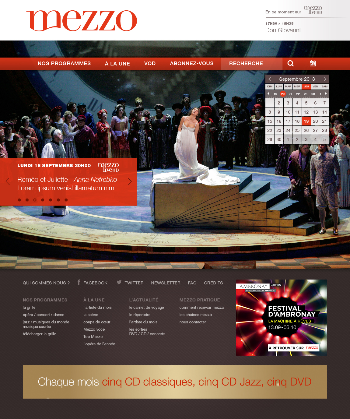 Site Mezzo et Mezzo Live HD pour Lagardère Active